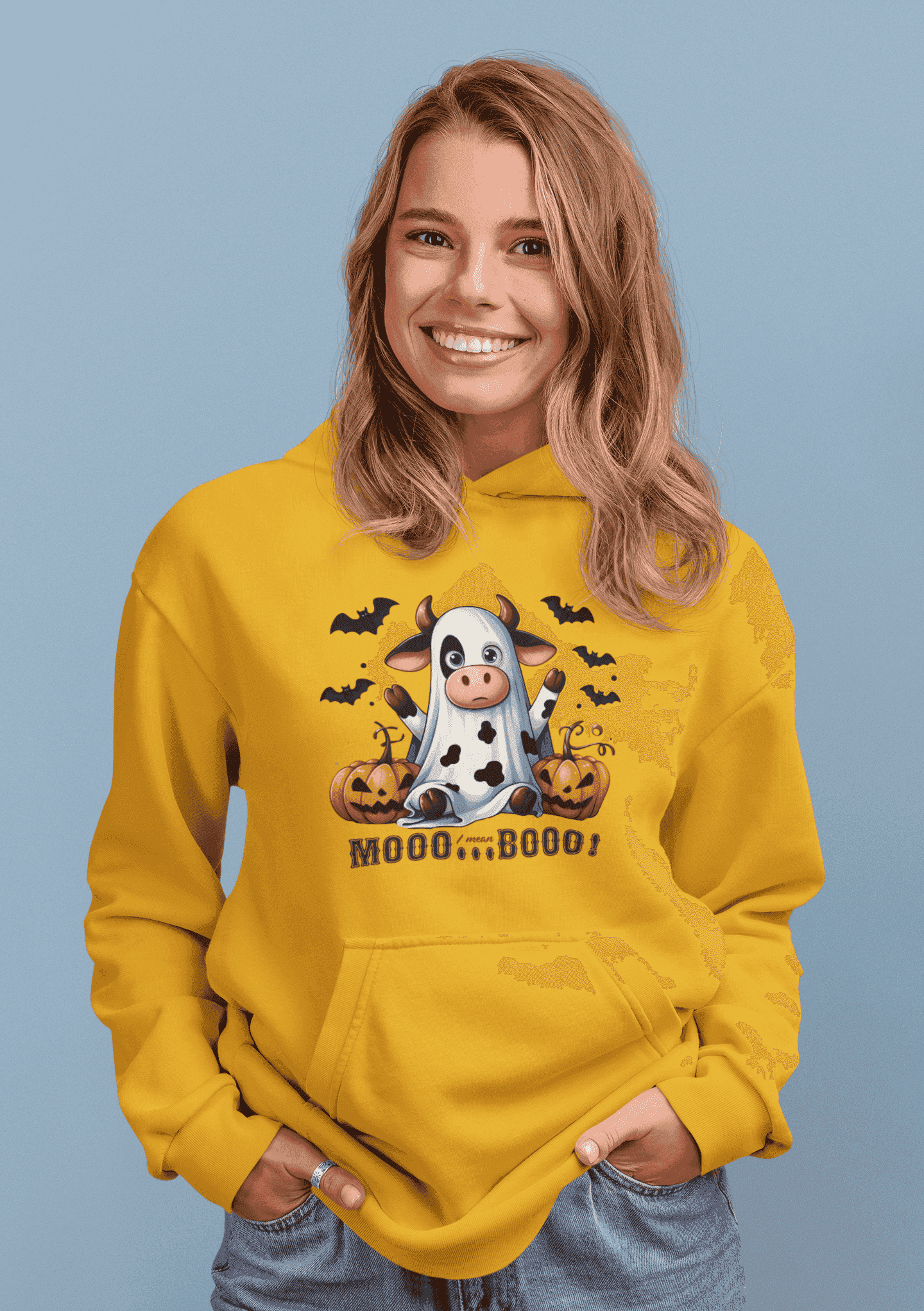 Mooo Cow Hoodie - Soft Fleece Unisex Sweatshirt - Purrfect Pet Haven