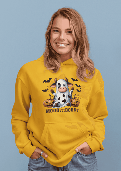 Mooo Cow Hoodie - Soft Fleece Unisex Sweatshirt - Purrfect Pet Haven