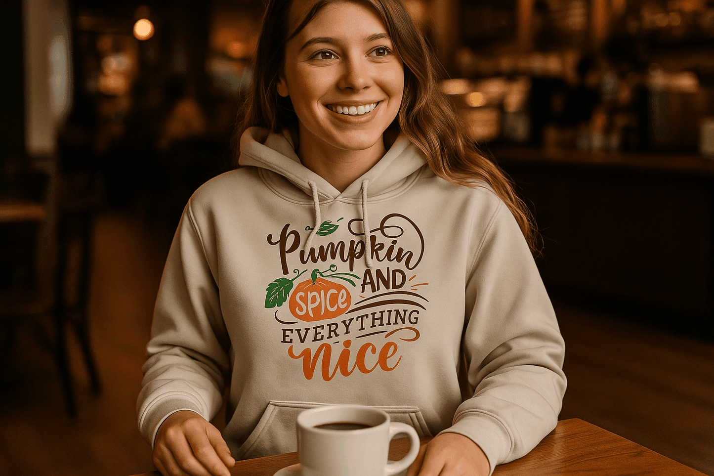 Pumpkin Spice Hoodie Sweatshirt - Fall Vibes Style - Purrfect Pet Haven