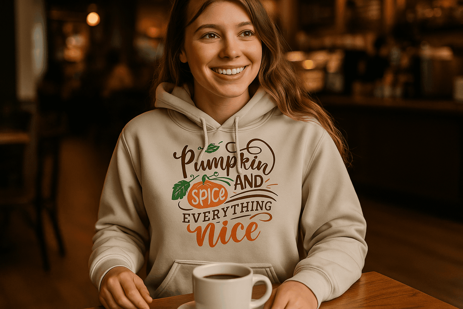 Pumpkin Spice Hoodie Sweatshirt - Fall Vibes Style - Purrfect Pet Haven