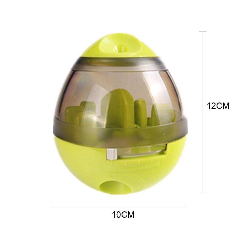 Wefulfil green and transparent Puppy Feeder Dispenser Bowl with slow feeder design for small pets