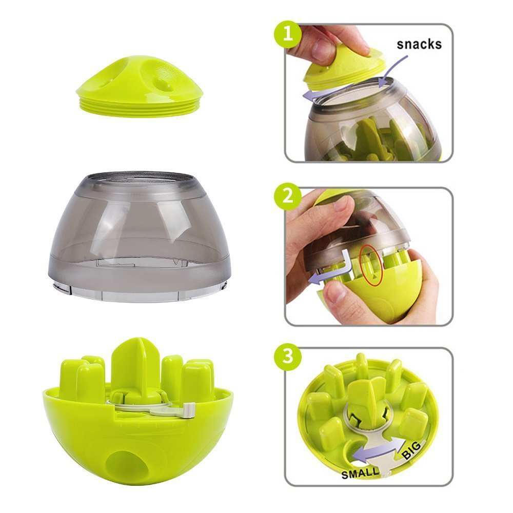 Wefulfil Puppy Feeder Dispenser Bowl with adjustable settings for controlled snack release