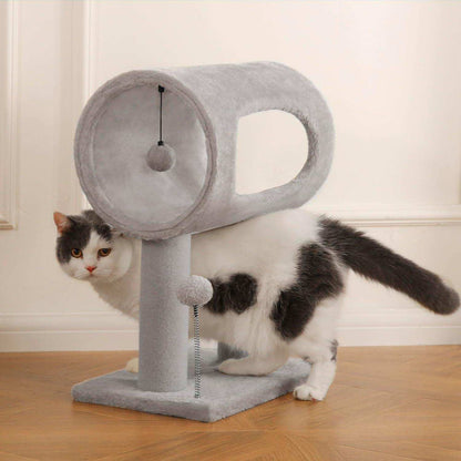 Gray Indoor Cat Tree - 20.5 Inch Tower - Purrfect Pet Haven