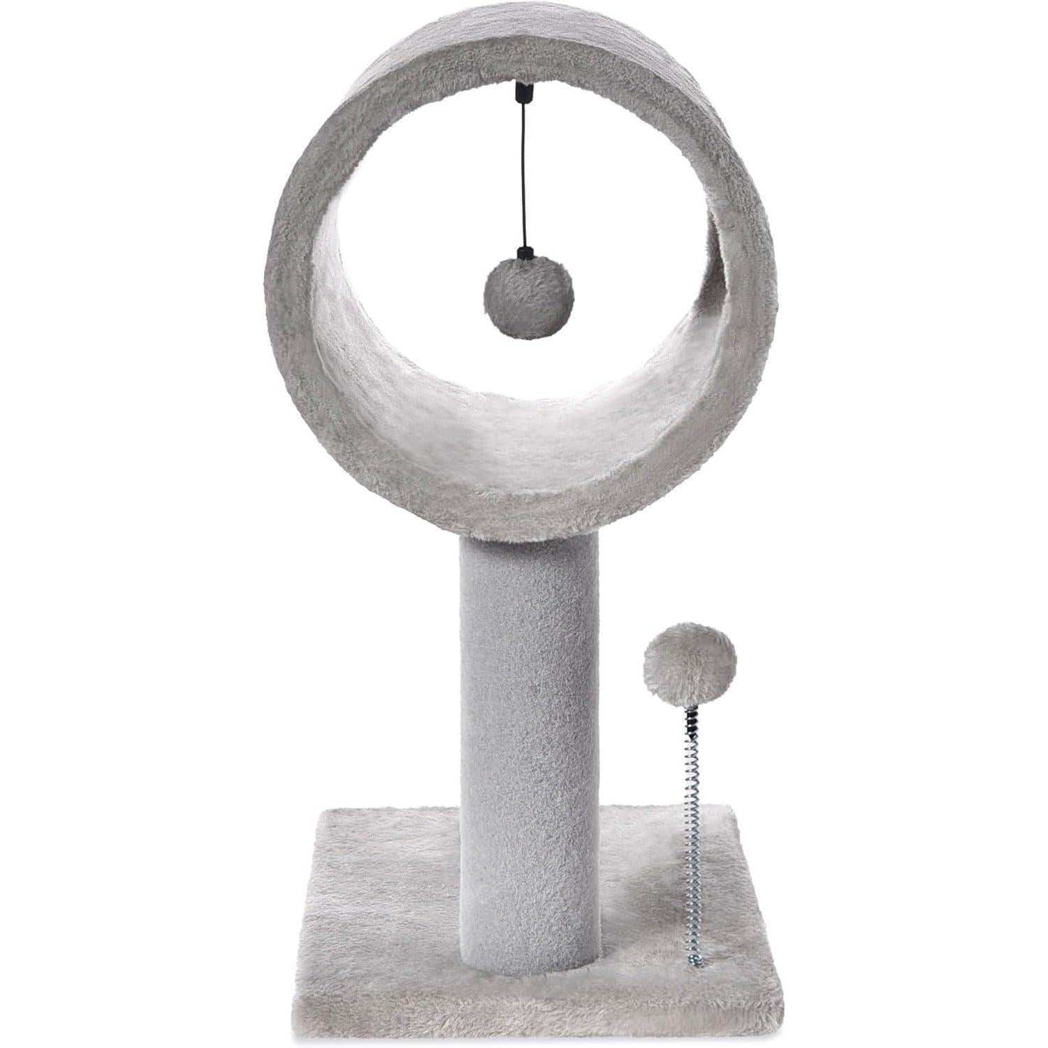 Gray Indoor Cat Tree - 20.5 Inch Tower - Purrfect Pet Haven