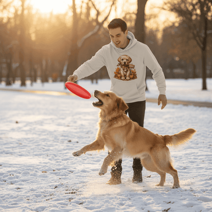 Golden Puppy Hoodie - Cozy Dog Lover Sweatshirt - Purrfect Pet Haven