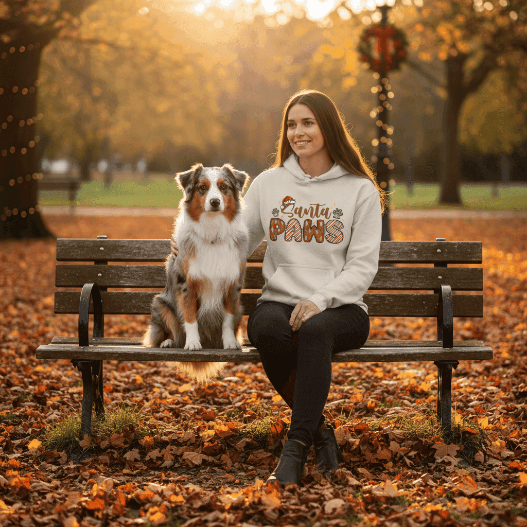 Santa Paws Holiday Hoodie for Dog Lovers - Cozy Festive Gift - Purrfect Pet Haven