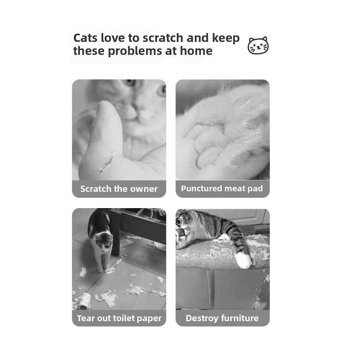 High-end Large Cat Living Room Decorative Scratching Board Tower - Purrfect Pet Haven