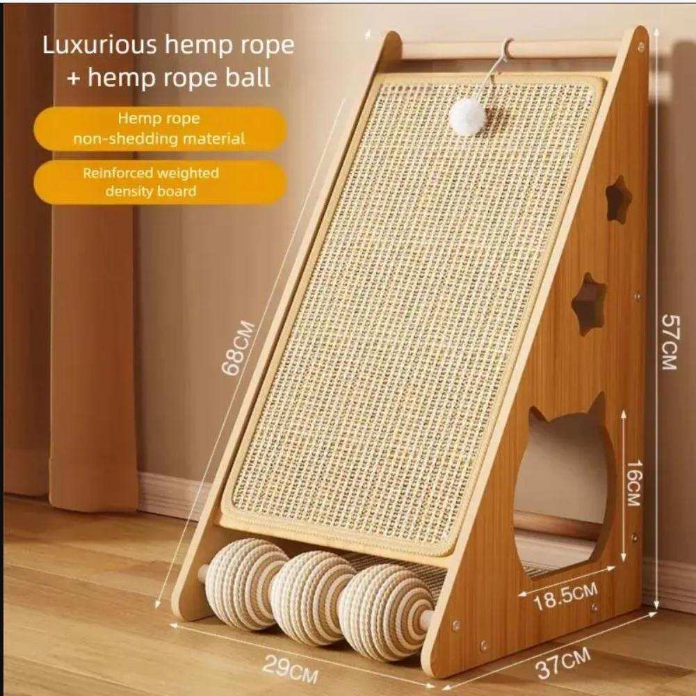 High-end Large Cat Living Room Decorative Scratching Board Tower - Purrfect Pet Haven