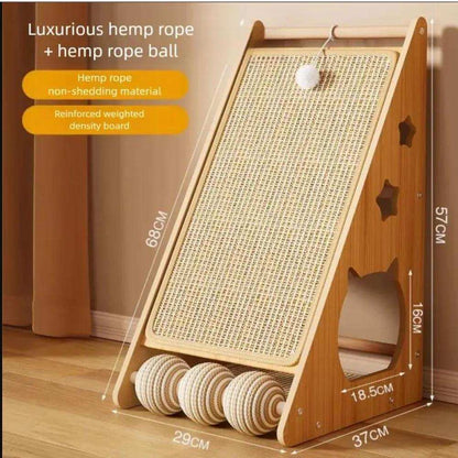 High-end Large Cat Living Room Decorative Scratching Board Tower - Purrfect Pet Haven