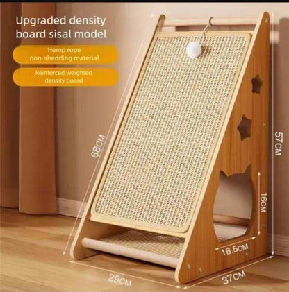 High-end Large Cat Living Room Decorative Scratching Board Tower - Purrfect Pet Haven