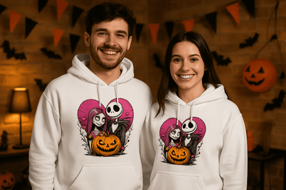 Skelton n Wife Hoodie Sweatshirt - Couples Halloween Style - Purrfect Pet Haven