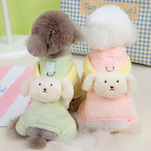 Small Dog Fluffy Four Legs Jumper with Cute Dog Back - Purrfect Pet Haven
