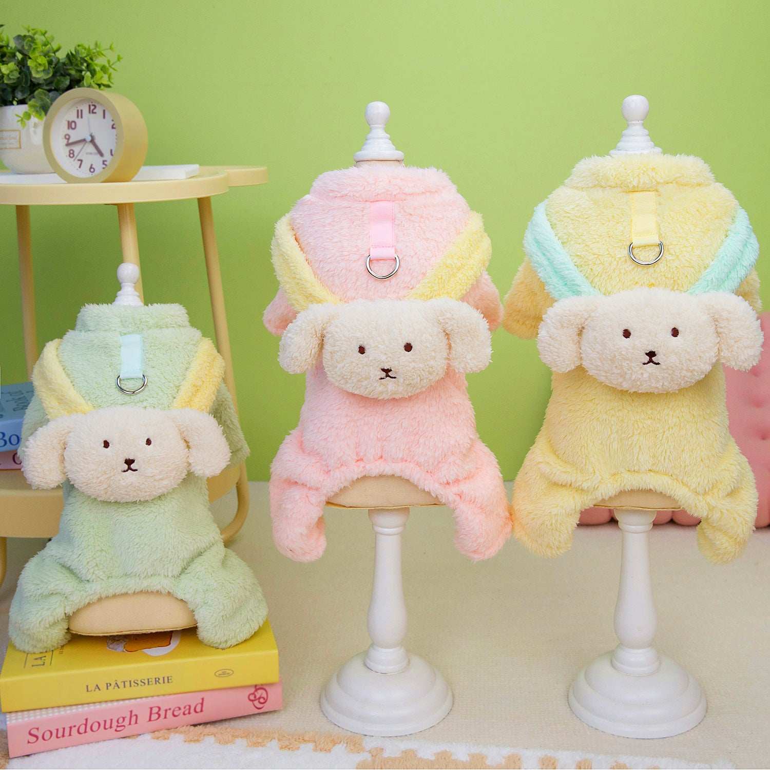 Small Dog Fluffy Four Legs Jumper with Cute Dog Back - Purrfect Pet Haven