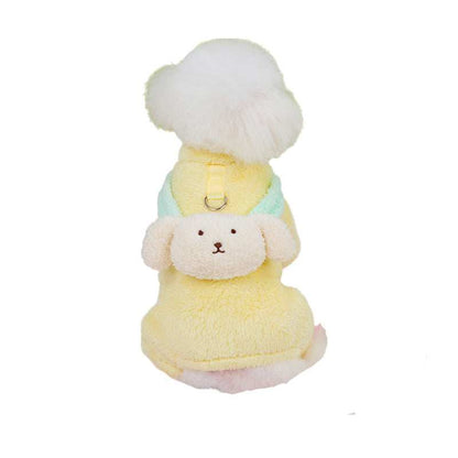 Small Dog Fluffy Four Legs Jumper with Cute Dog Back - Purrfect Pet Haven