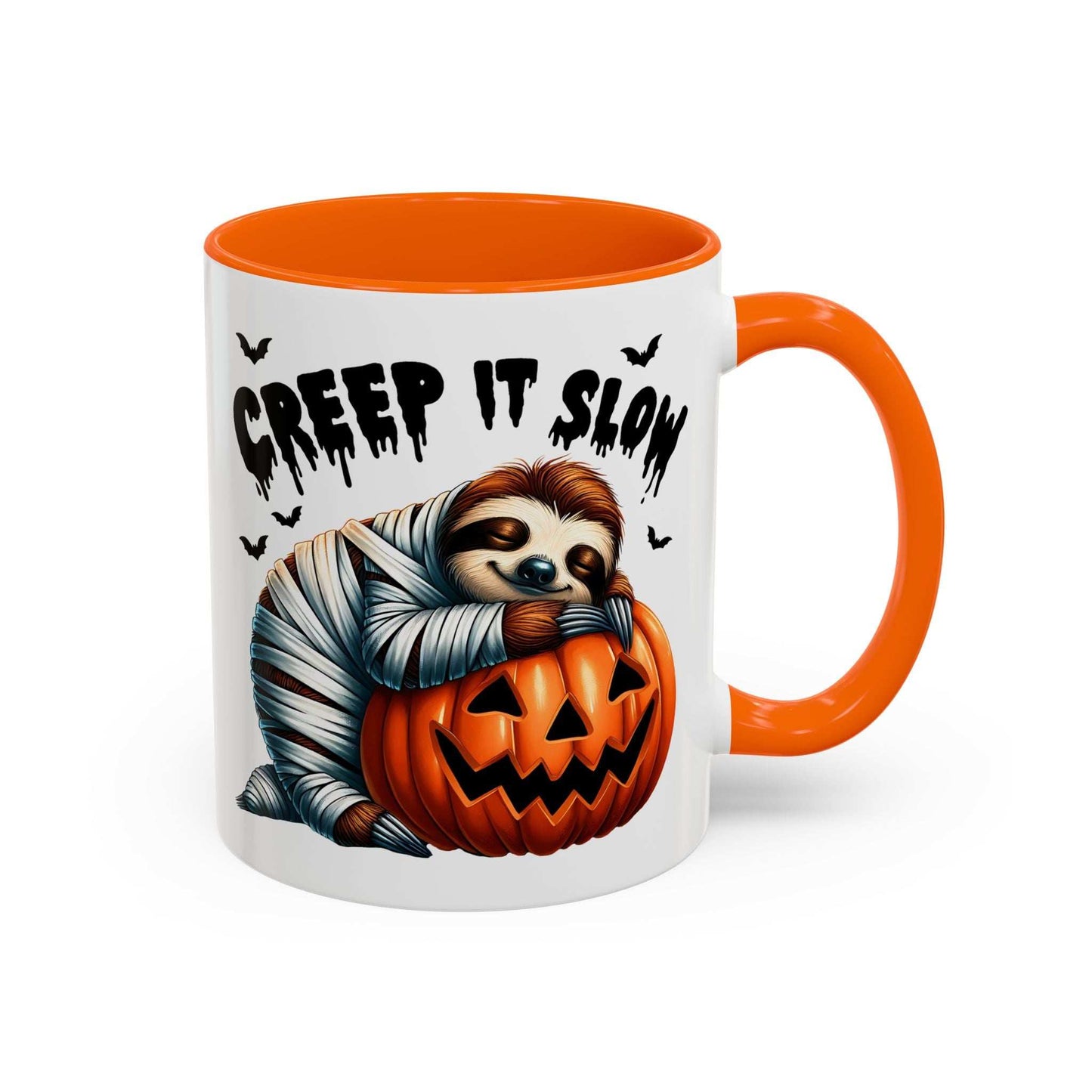 Halloween Sloth Coffee Mug - Spooky Creep It Slow Ceramic Drinkware - Purrfect Pet Haven