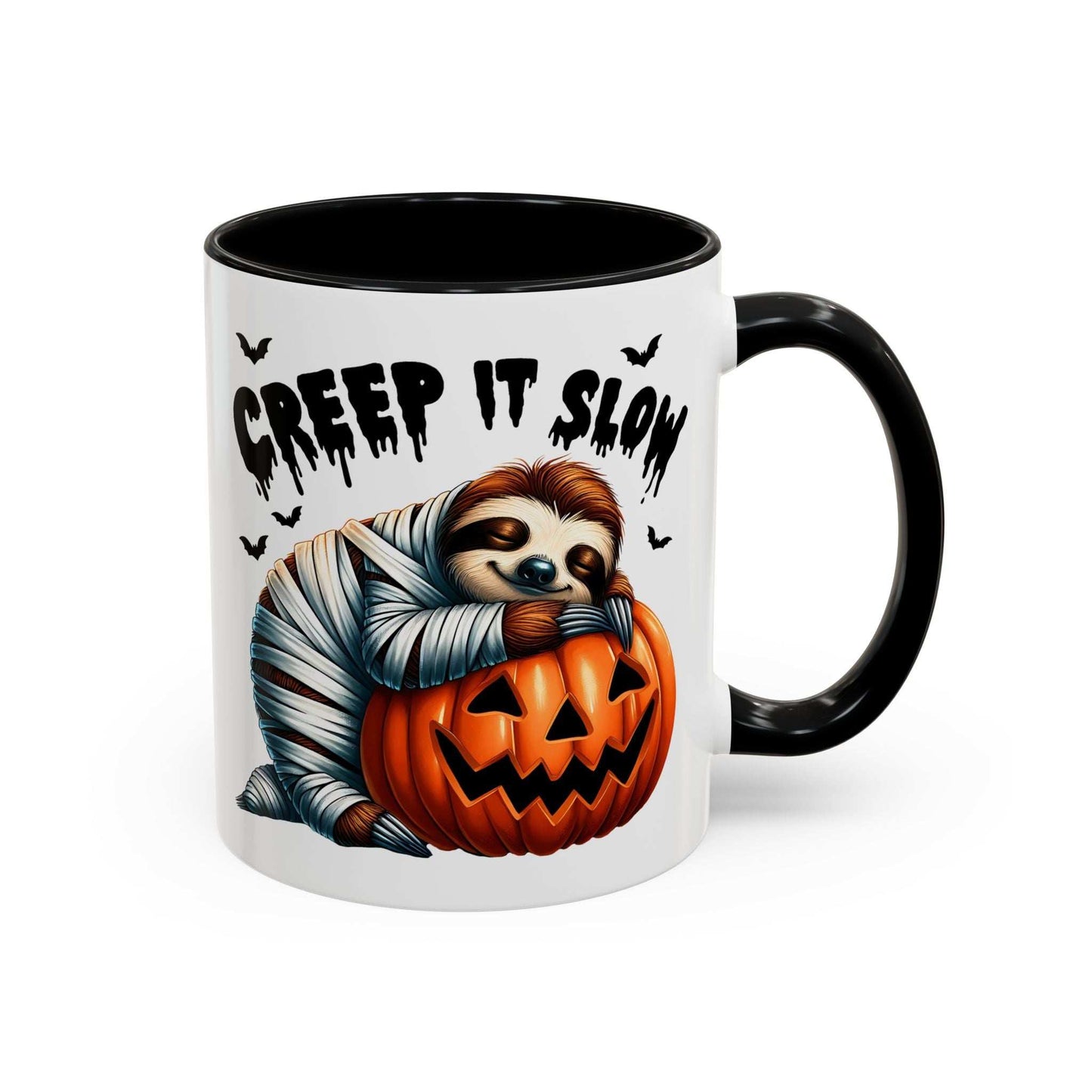 Halloween Sloth Coffee Mug - Spooky Creep It Slow Ceramic Drinkware - Purrfect Pet Haven