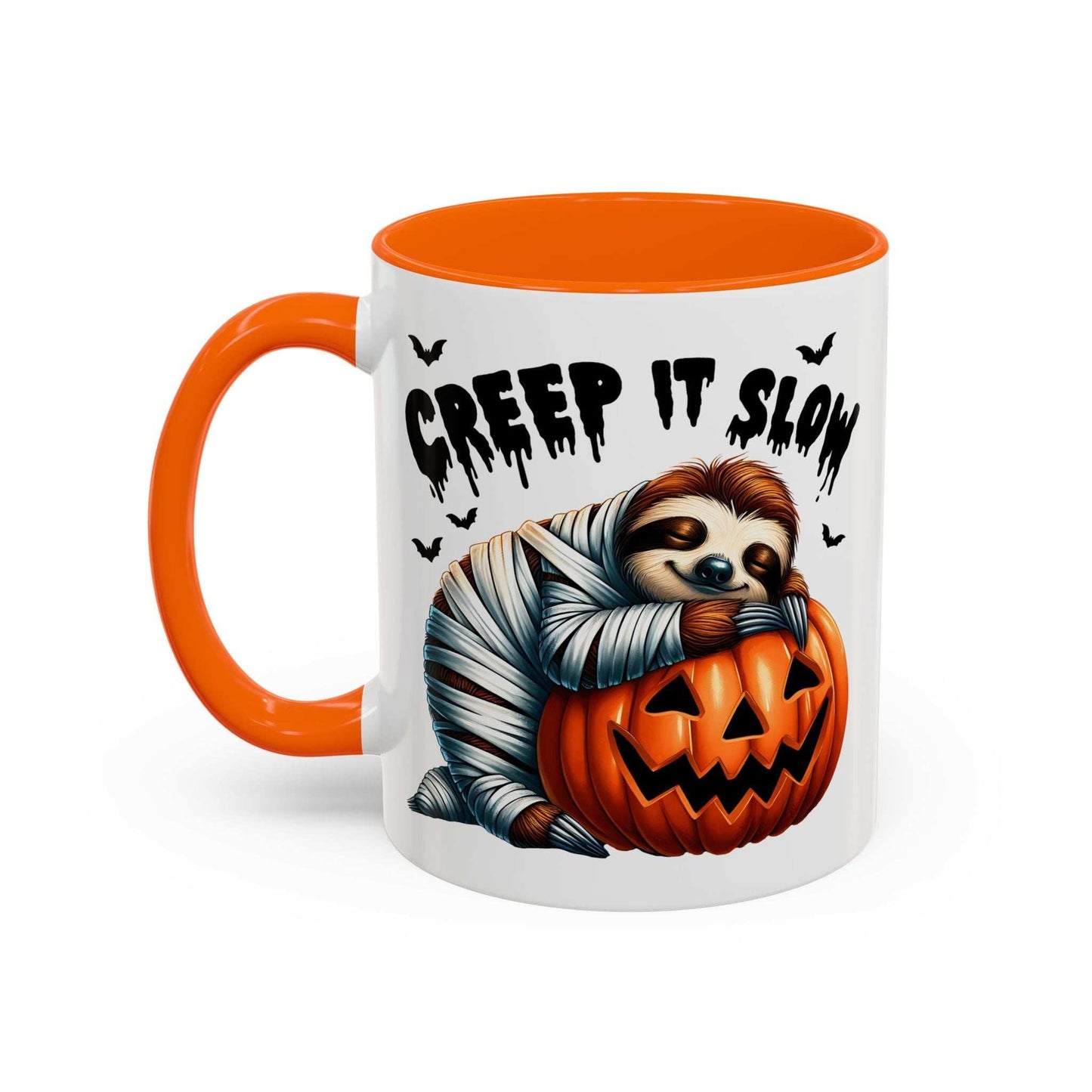 Halloween Sloth Coffee Mug - Spooky Creep It Slow Ceramic Drinkware - Purrfect Pet Haven