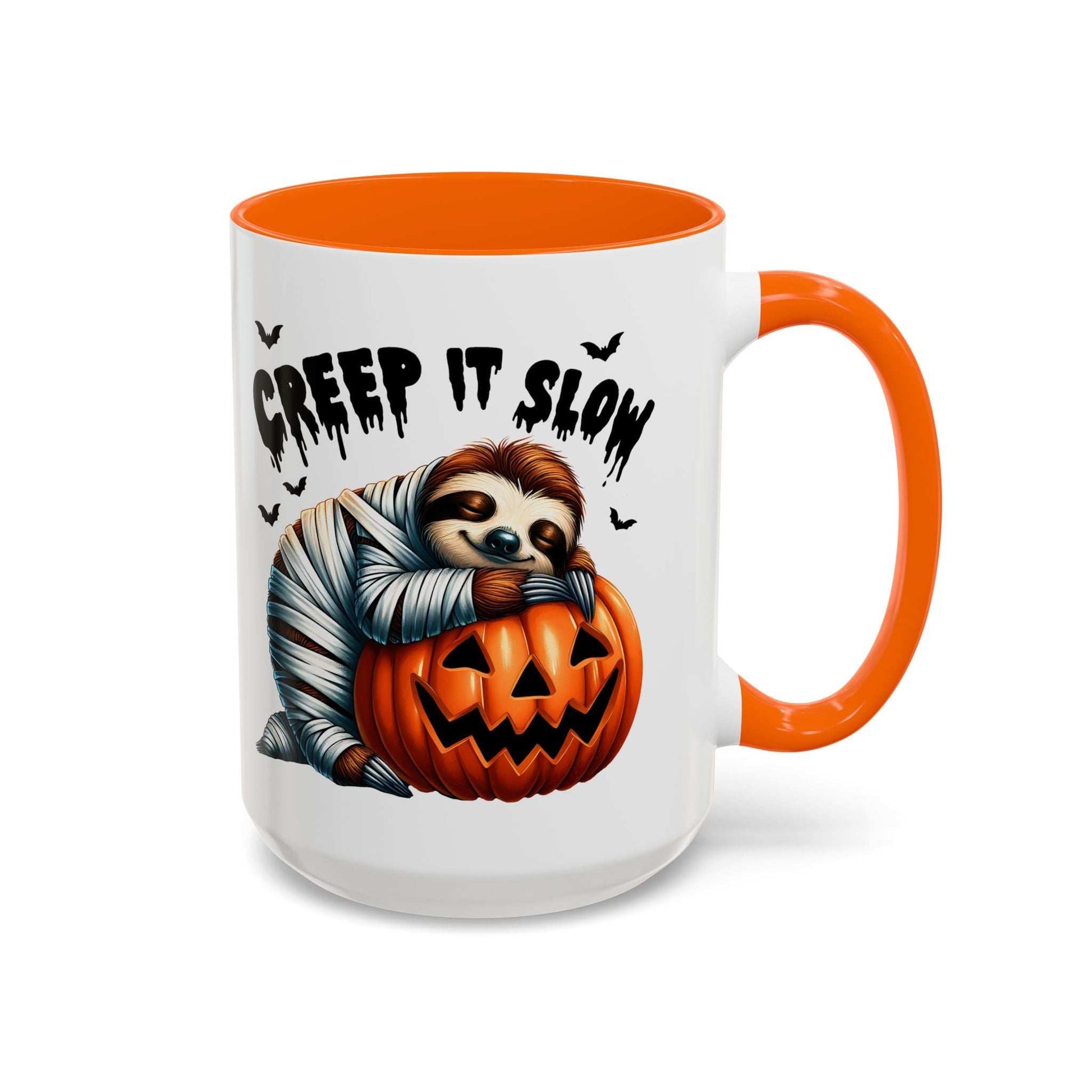 Halloween Sloth Coffee Mug - Spooky Creep It Slow Ceramic Drinkware - Purrfect Pet Haven