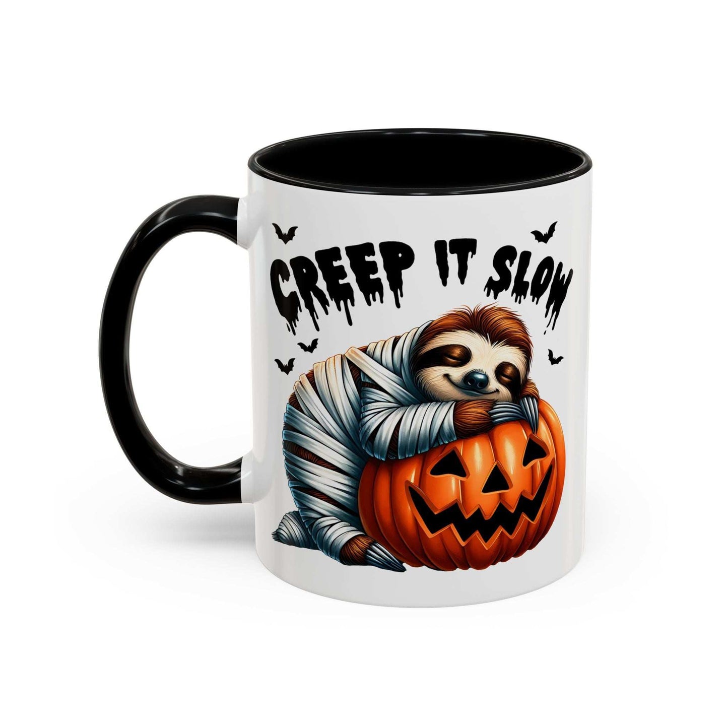 Halloween Sloth Coffee Mug - Spooky Creep It Slow Ceramic Drinkware - Purrfect Pet Haven