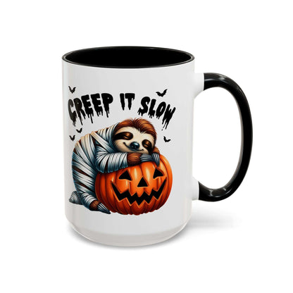 Halloween Sloth Coffee Mug - Spooky Creep It Slow Ceramic Drinkware - Purrfect Pet Haven