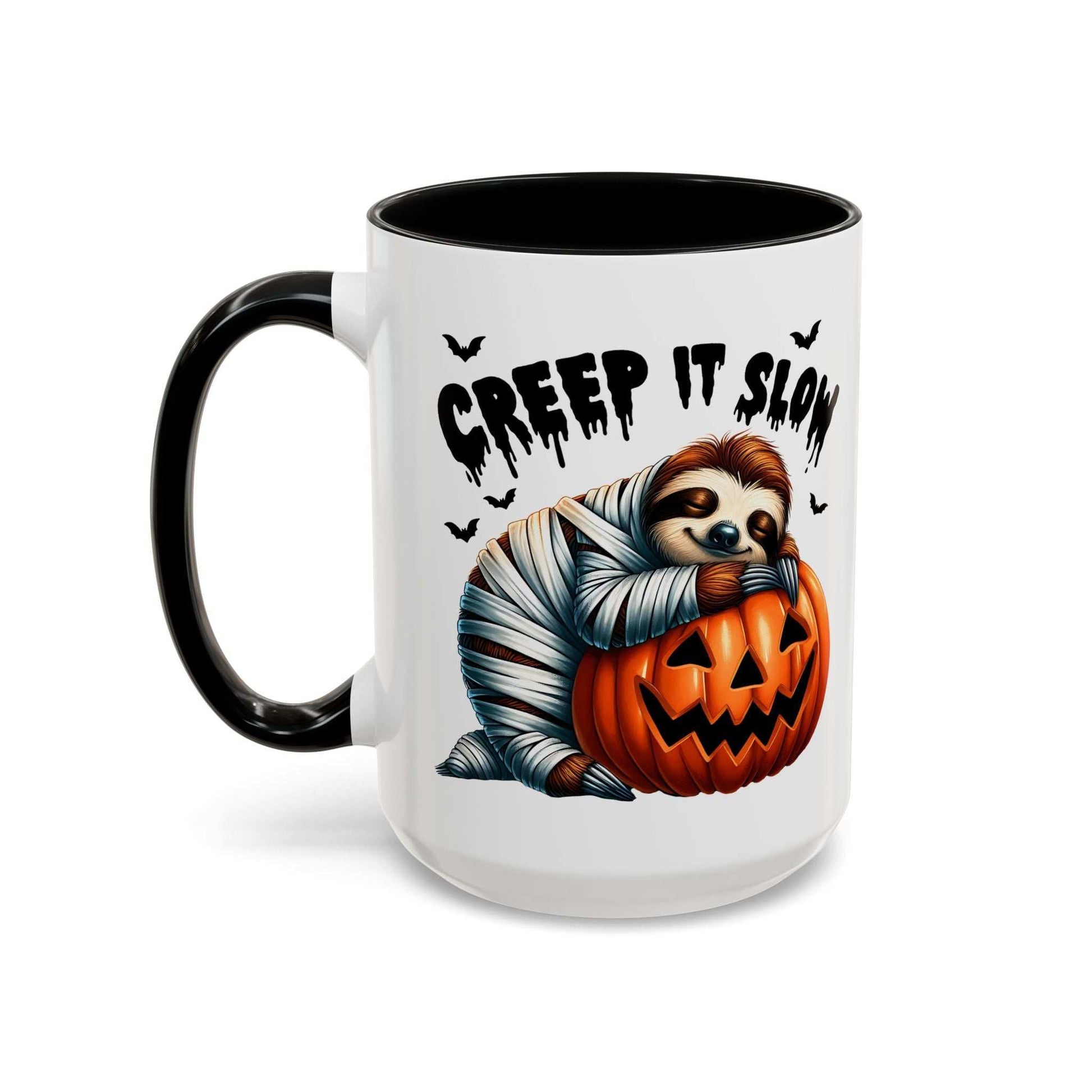Halloween Sloth Coffee Mug - Spooky Creep It Slow Ceramic Drinkware - Purrfect Pet Haven