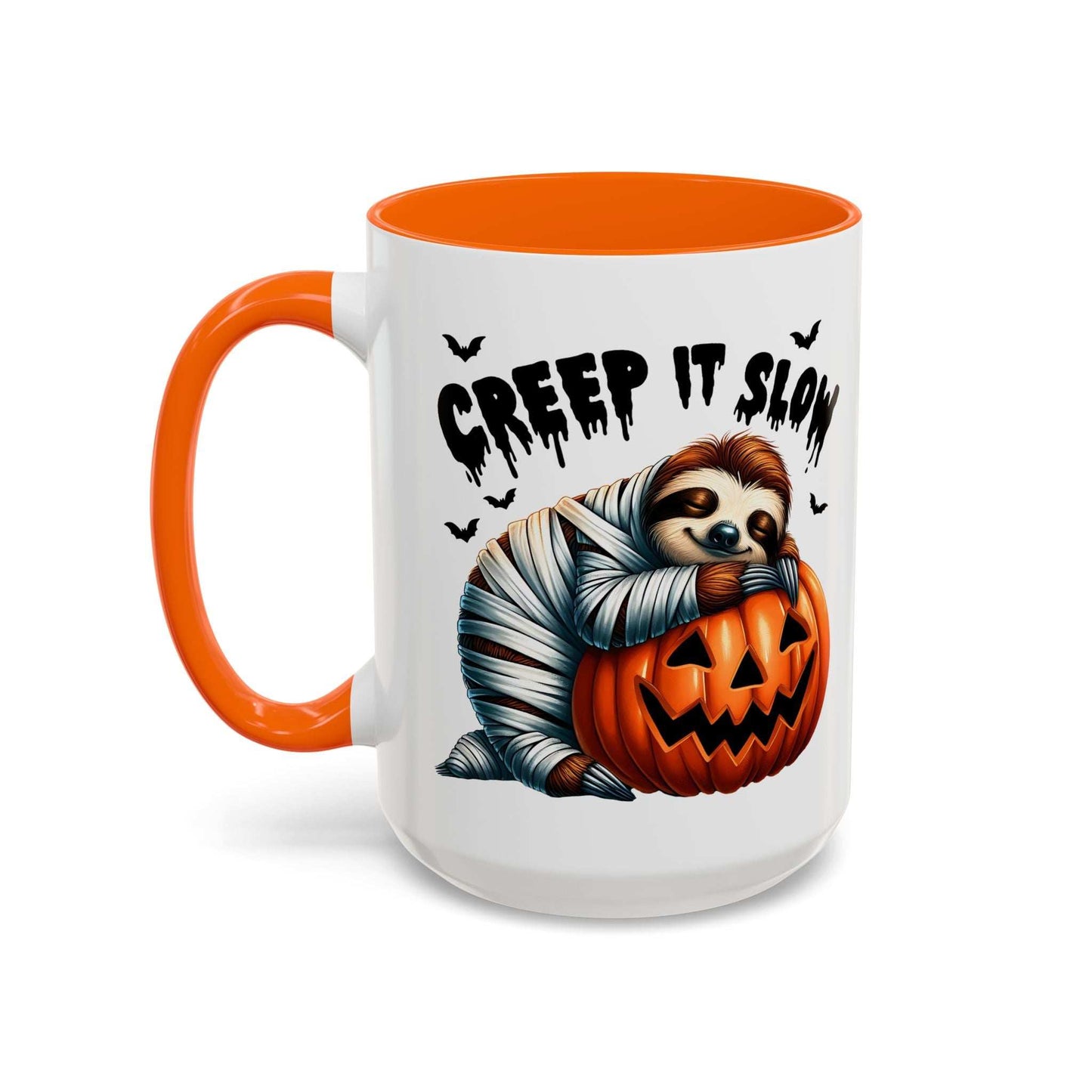 Halloween Sloth Coffee Mug - Spooky Creep It Slow Ceramic Drinkware - Purrfect Pet Haven