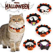 Pumpkin Pet Collar with Fur Ball - Adorable Halloween Accessory - Purrfect Pet Haven