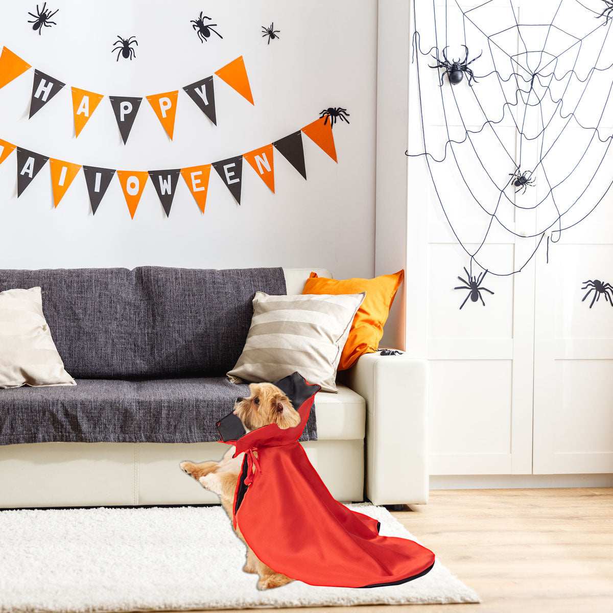 Spooky Halloween Pet Cloak - Mysterious Costume Cape for Dogs & Cats - Purrfect Pet Haven