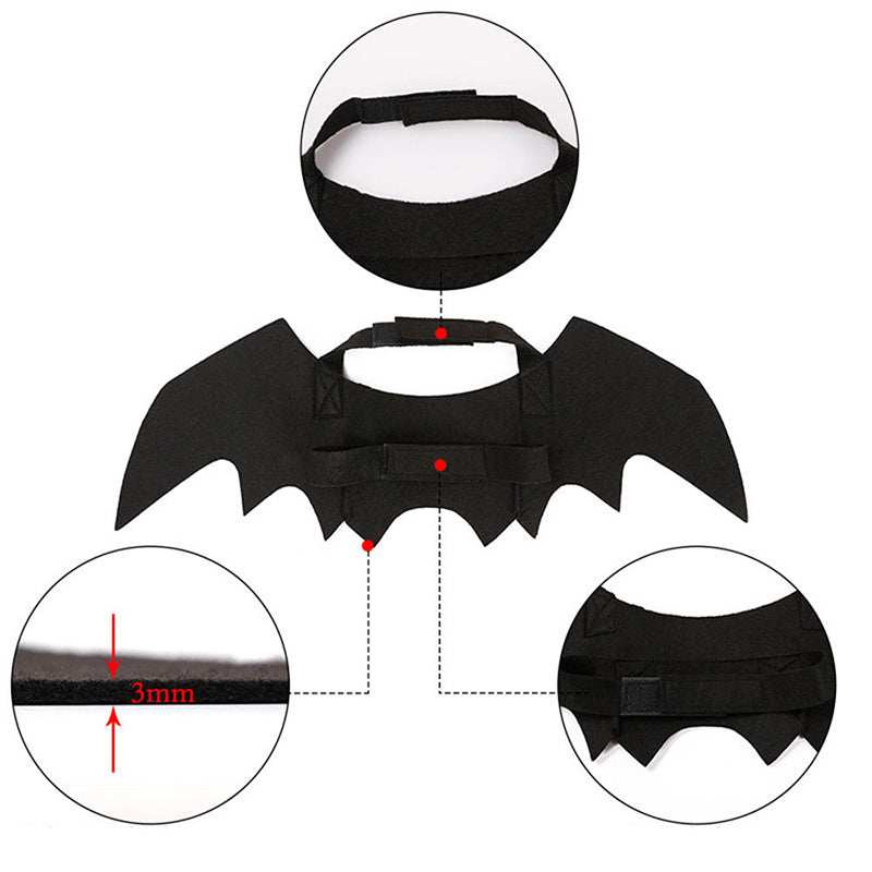 Halloween Bat Wings for Pets - Spooky Costume Accessory for Cats & Dogs - Purrfect Pet Haven
