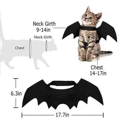 Halloween Bat Wings for Pets - Spooky Costume Accessory for Cats & Dogs - Purrfect Pet Haven