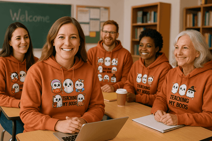 Teaching My Boos Hoodie Sweatshirt - Teacher Halloween Style - Purrfect Pet Haven