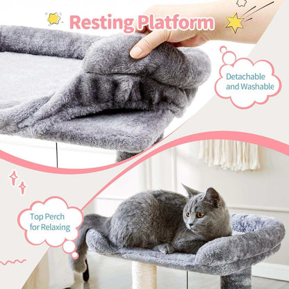 Small 4-in-1 Cat Tree Tower - Purrfect Pet Haven