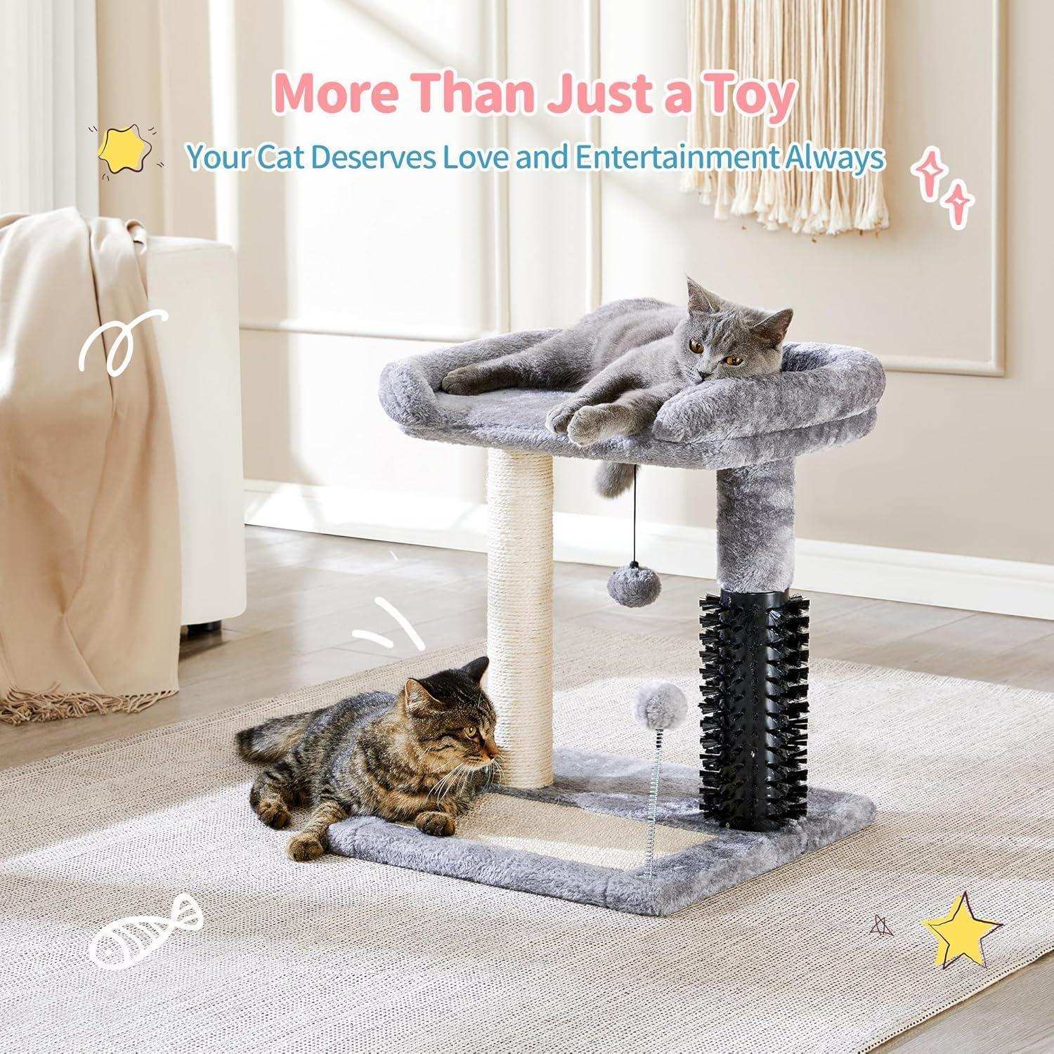 Small 4-in-1 Cat Tree Tower - Purrfect Pet Haven