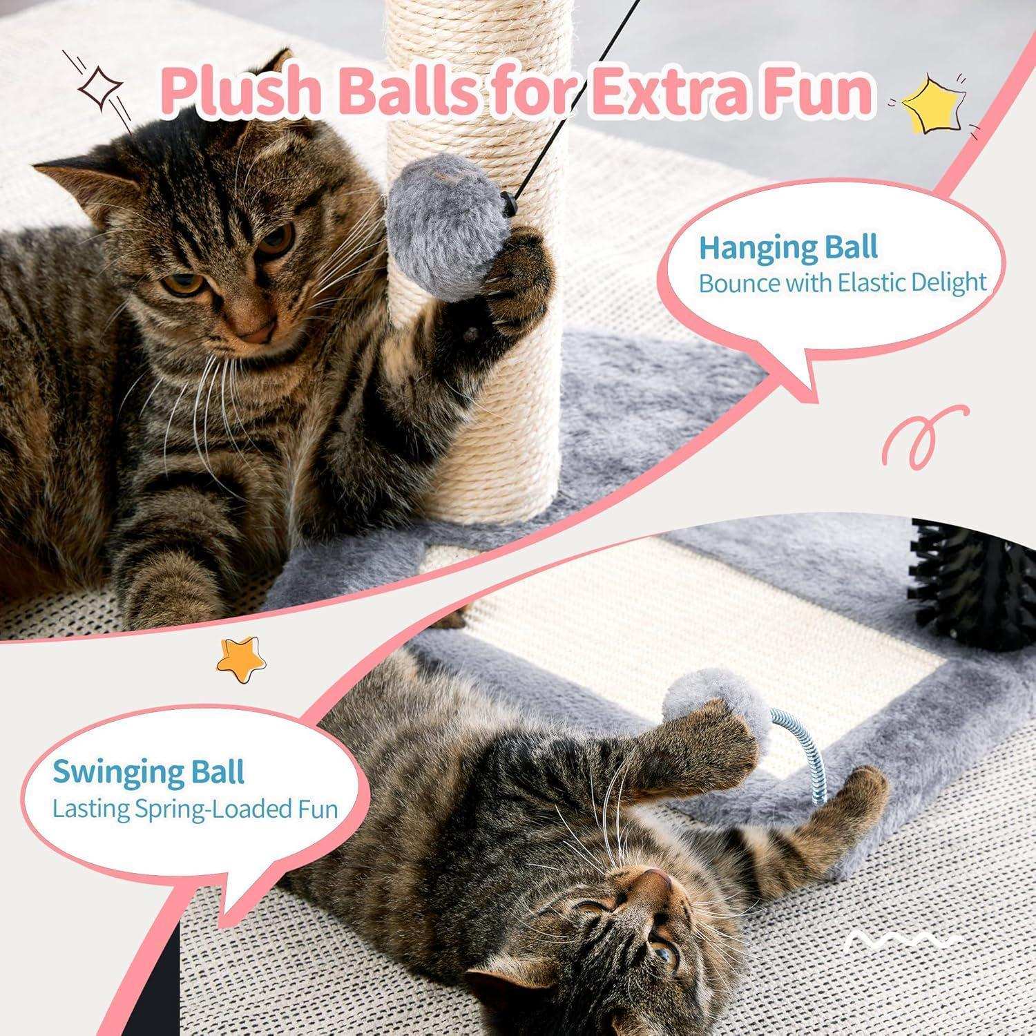 Small 4-in-1 Cat Tree Tower - Purrfect Pet Haven