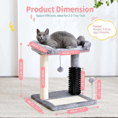 Small 4-in-1 Cat Tree Tower - Purrfect Pet Haven