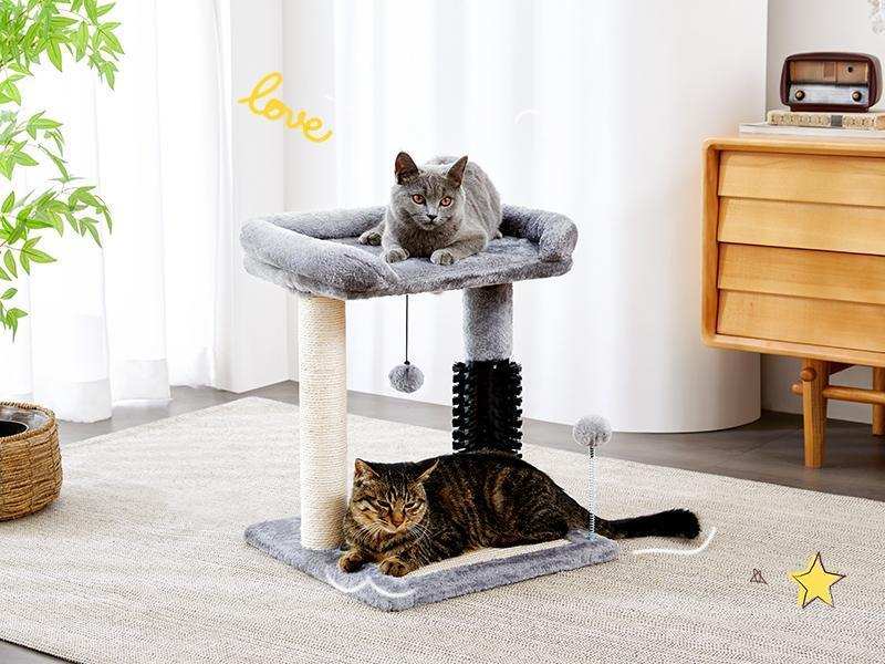 Small 4-in-1 Cat Tree Tower - Purrfect Pet Haven