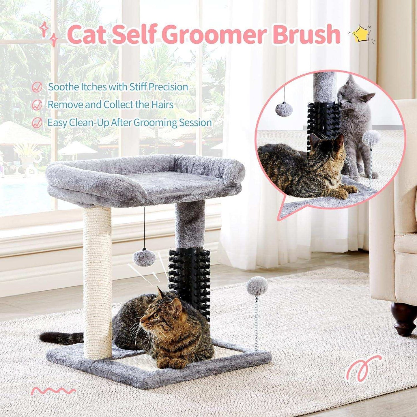 Small 4-in-1 Cat Tree Tower - Purrfect Pet Haven