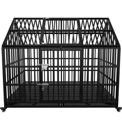 54 inch Heavy Duty Dog Crate For Large Dogs - Purrfect Pet Haven