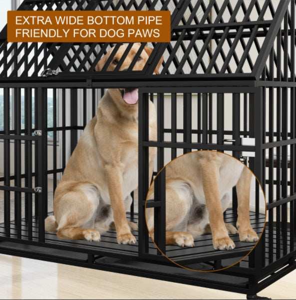 54 inch Heavy Duty Dog Crate For Large Dogs - Purrfect Pet Haven