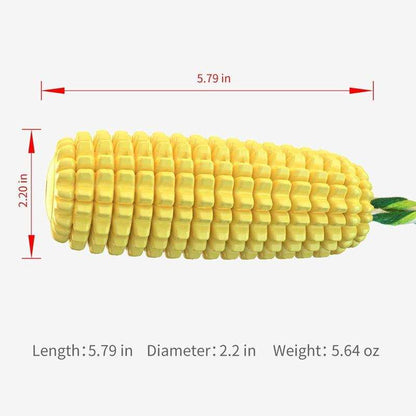 Squeaky Corn-Shaped Dog Chew Toy for Teeth Cleaning - Purrfect Pet Haven