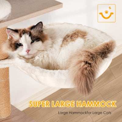 Modern Cat Condo Tree with Litter Box Enclosure - Purrfect Pet Haven