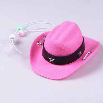 Halloween Pet Dog or Cat Pink Western Bandana and Hat Set - Purrfect Pet Haven