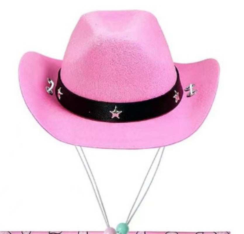 Halloween Pet Dog or Cat Pink Western Bandana and Hat Set - Purrfect Pet Haven