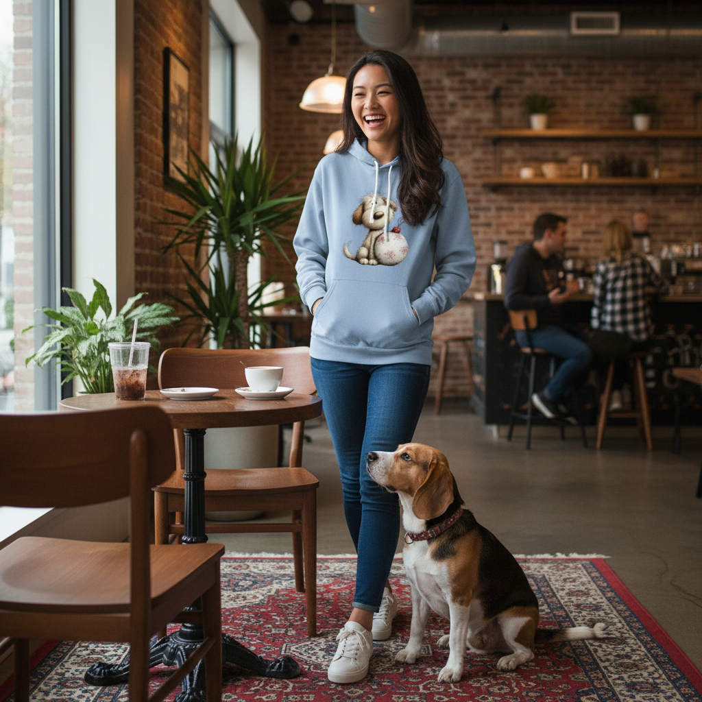 Comfort Colors Whimsy Ornament Pup Hoodie - Purrfect Pet Haven