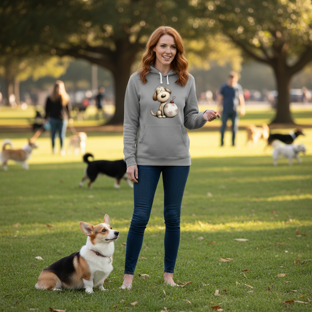 Comfort Colors Whimsy Ornament Pup Hoodie - Purrfect Pet Haven