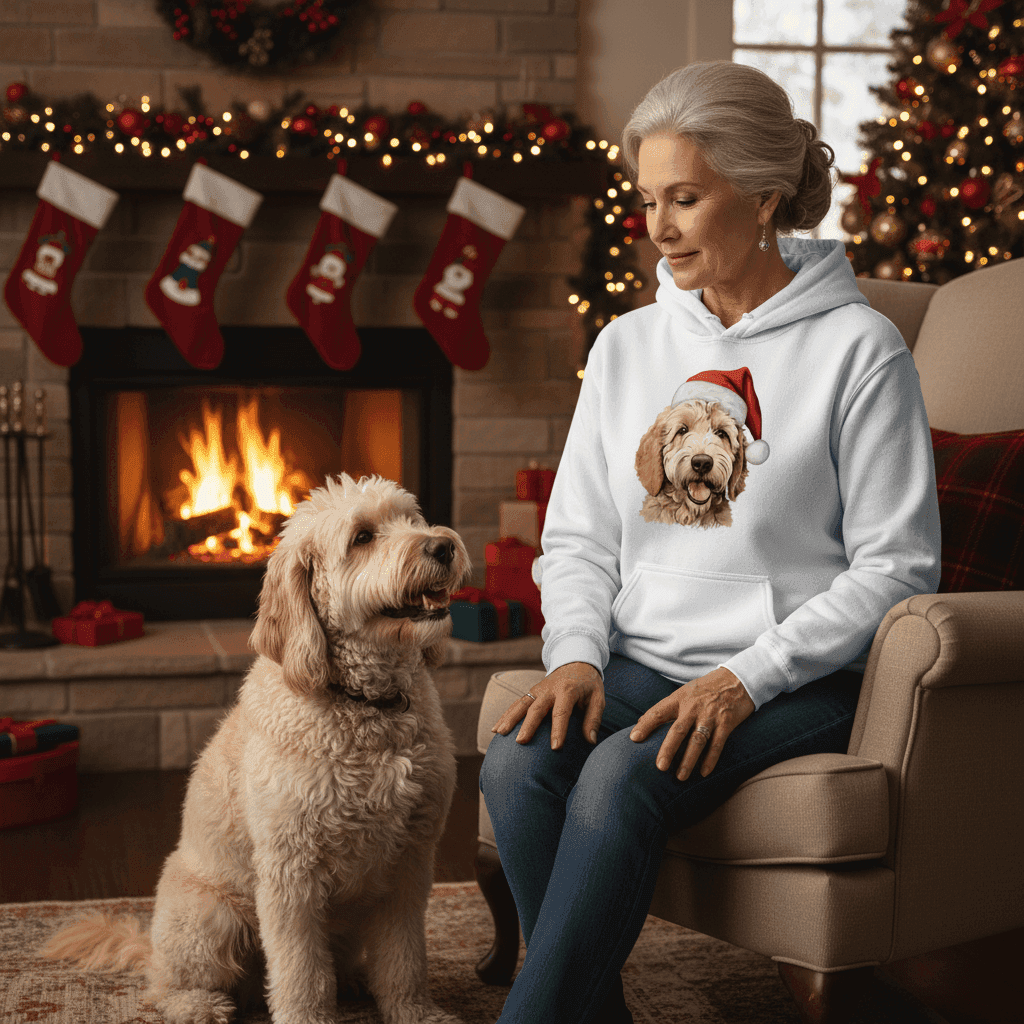 Goldendoodle Holiday Hoodie for Dog Lovers - Cozy Festive Gift - Purrfect Pet Haven