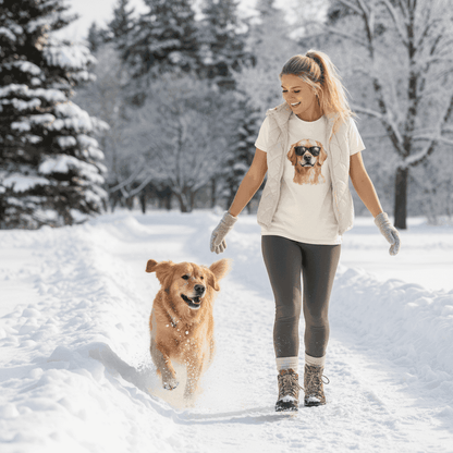 Golden Retriever Camo Tee - Cool Dog with Sunglasses - Purrfect Pet Haven