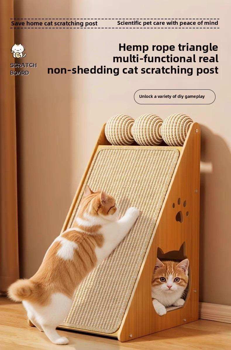 High-end Large Cat Living Room Decorative Scratching Board Tower - Purrfect Pet Haven