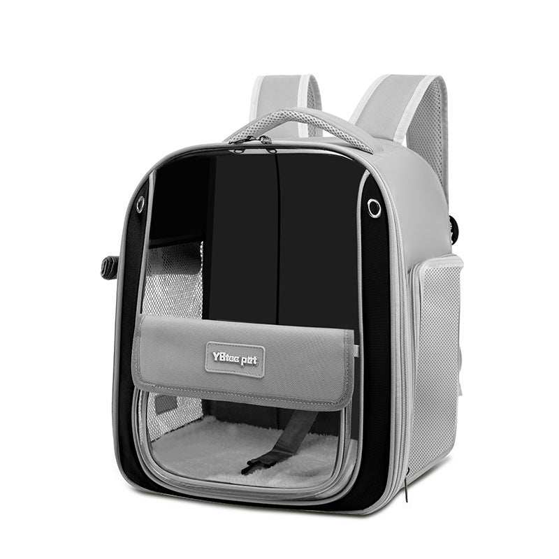 Panoramic Cat Carrier Backpack - Large Breathable Window - Purrfect Pet Haven