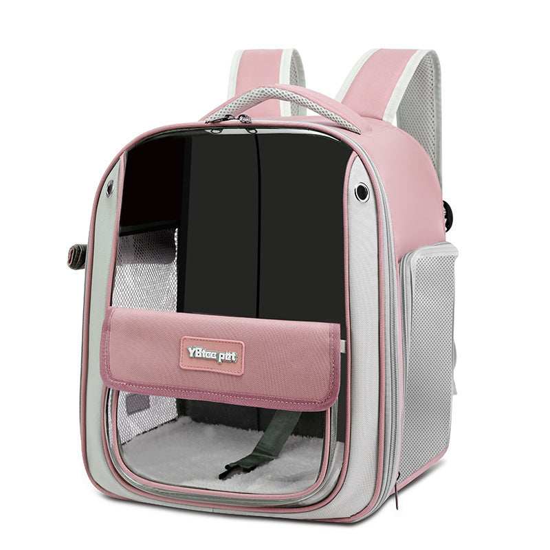 Panoramic Cat Carrier Backpack - Large Breathable Window - Purrfect Pet Haven